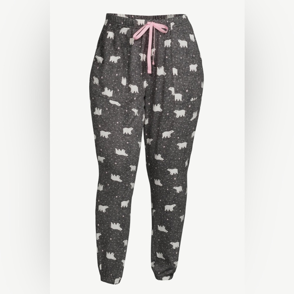 Women’s Joyspun Gray Polar Bear Pajama Pants Small NWOT